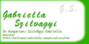 gabriella szilvagyi business card