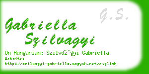 gabriella szilvagyi business card